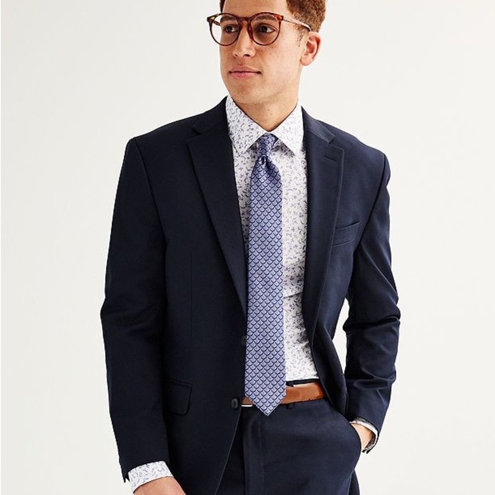 Croft & Barrow Navy Blue Men's Blazer Suit Jacket Sportcoat 46L